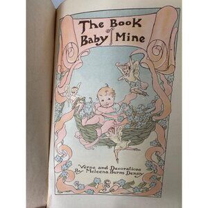 The Book Baby Mine Melecena Burns Denny 1915  Leather Binding Minnesota MN Photo